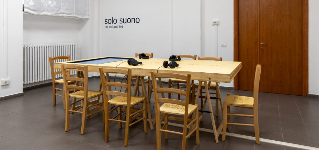 fotografia dell'aula dedicata a "Solo suono"